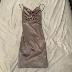 Elegant silk cross back dress